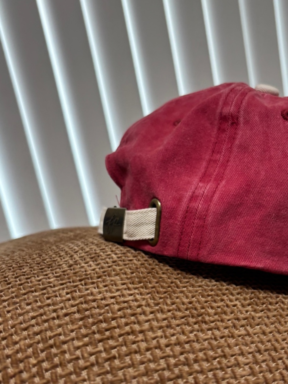 Free People Hat Washed Red Anchor Logo Y2K Womens Adjustable Vintage Style NWOT - Picture 10 of 10